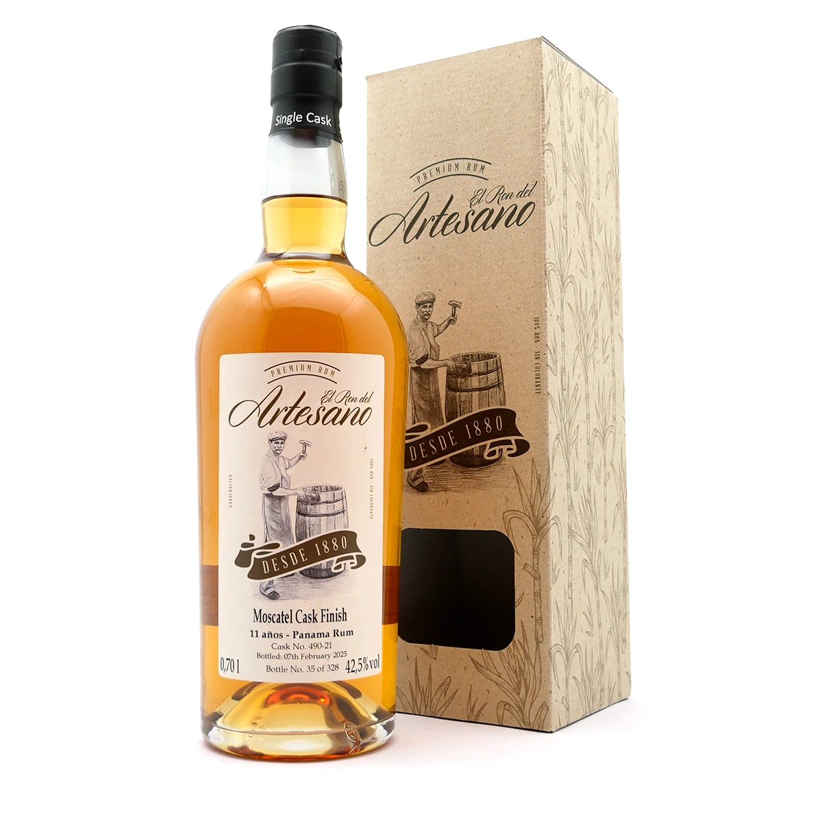 Ron Artesano 11 Jahre MOSCATEL Cask 42,5 % vol - Panama Rum