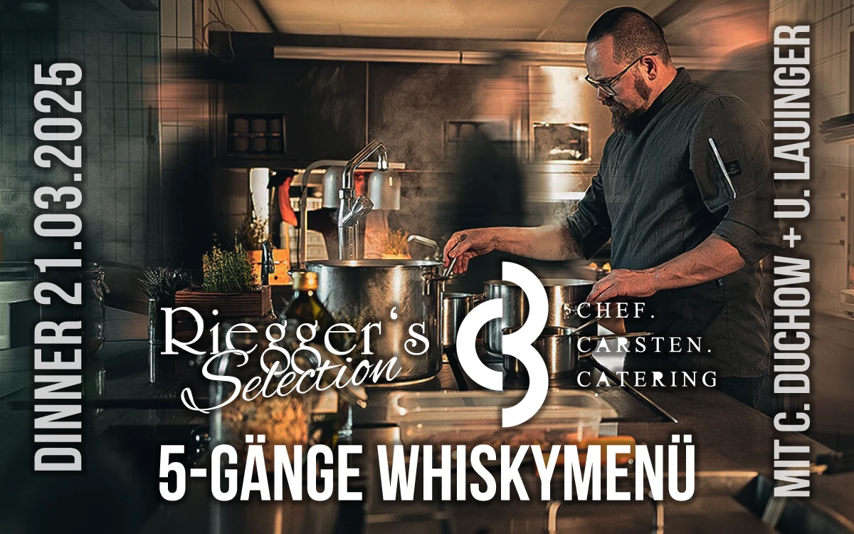 WHISKY DINNER: 5-Gänge Menü und edle Whiskys