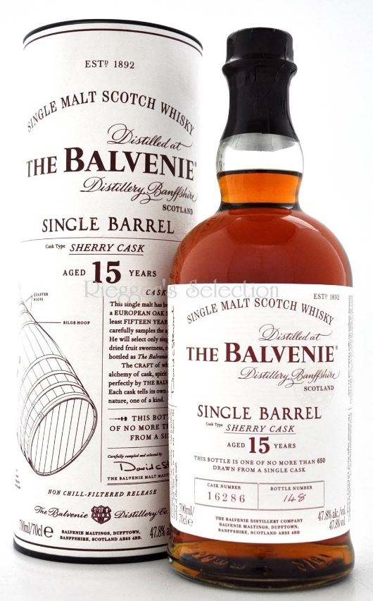 The Balvenie 15 JAHRE SHERRY CASK Single Barrel 13942