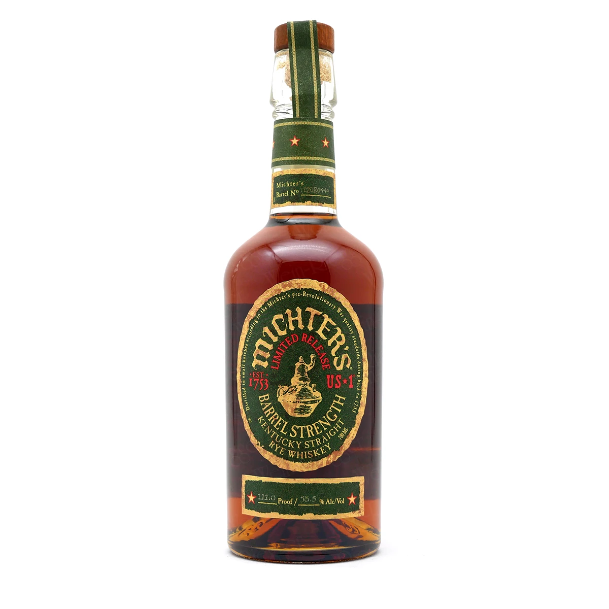 BARREL STRENGTH RYE 55,5 % vol - Michter's