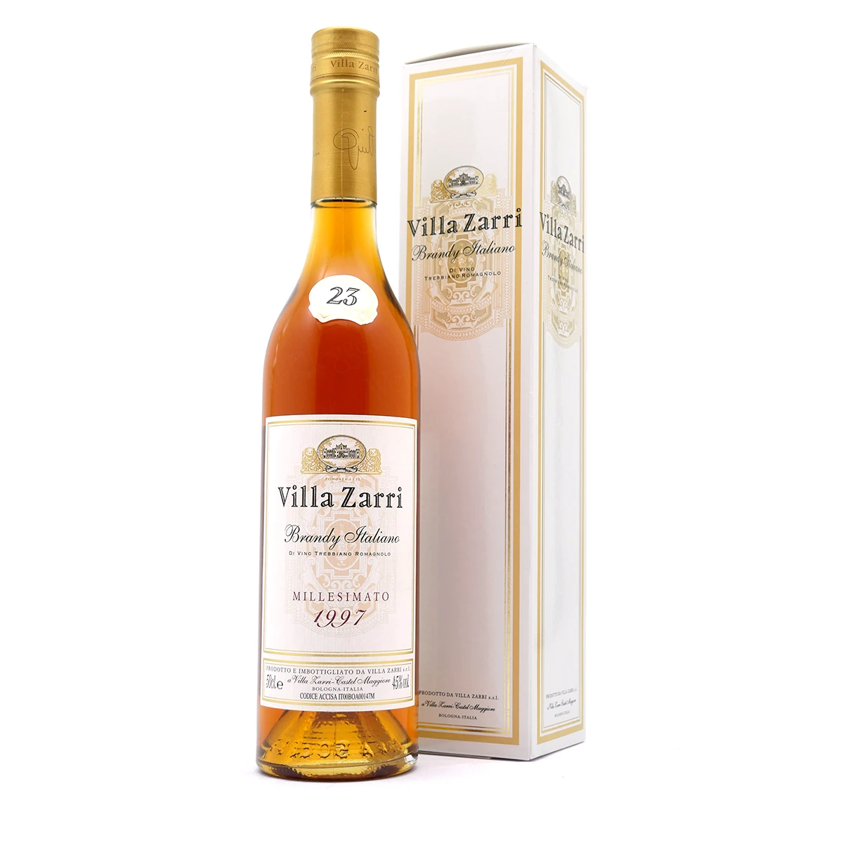 Brandy 23 Jahre MILLESIMATO 1997 - Villa Zarri