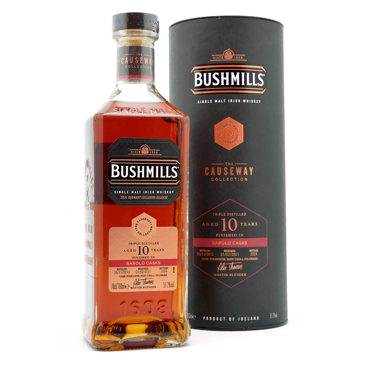 Bushmills 10 Jahre BAROLO CASKS Causeway Collection